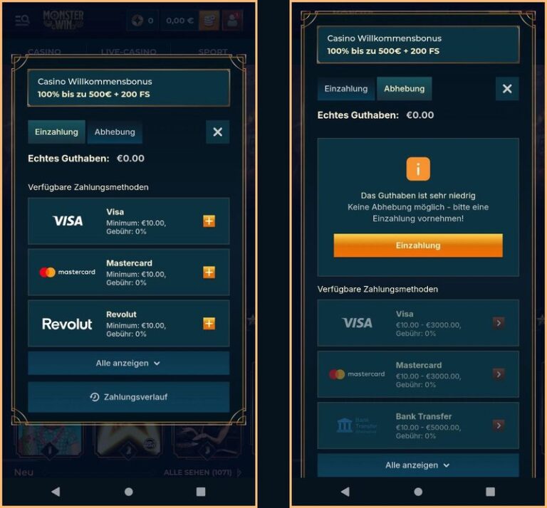 Monsterwin Casino Deutschland – Die neueste Online Casino Erfahrung